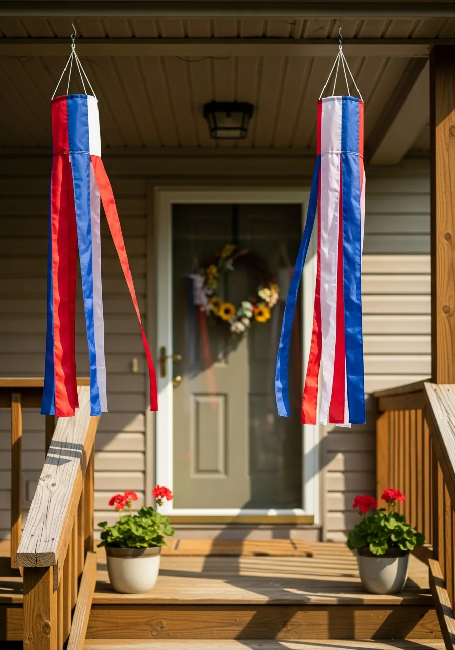 46. Flag Themed Windsocks