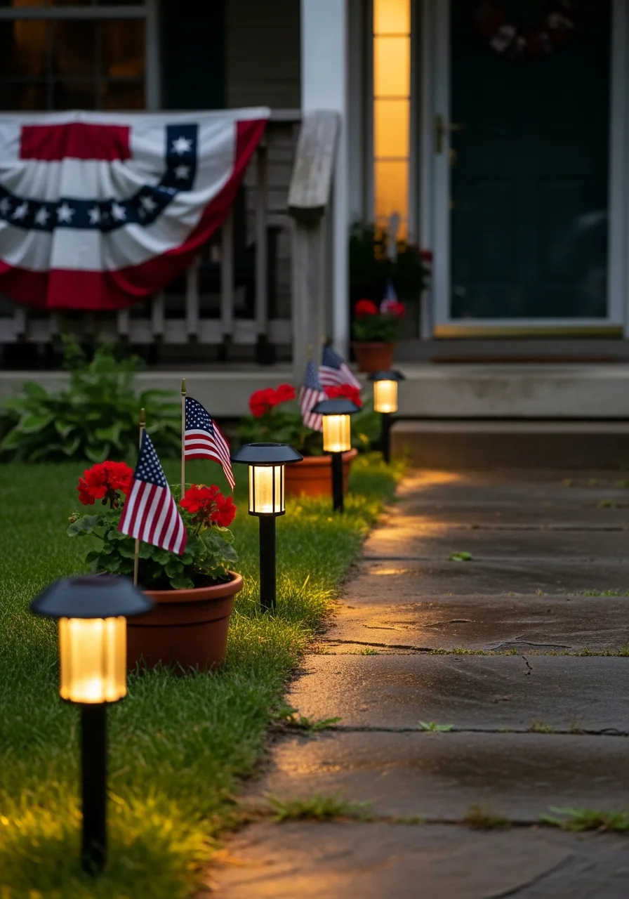 55. Solar Powered Path Lights