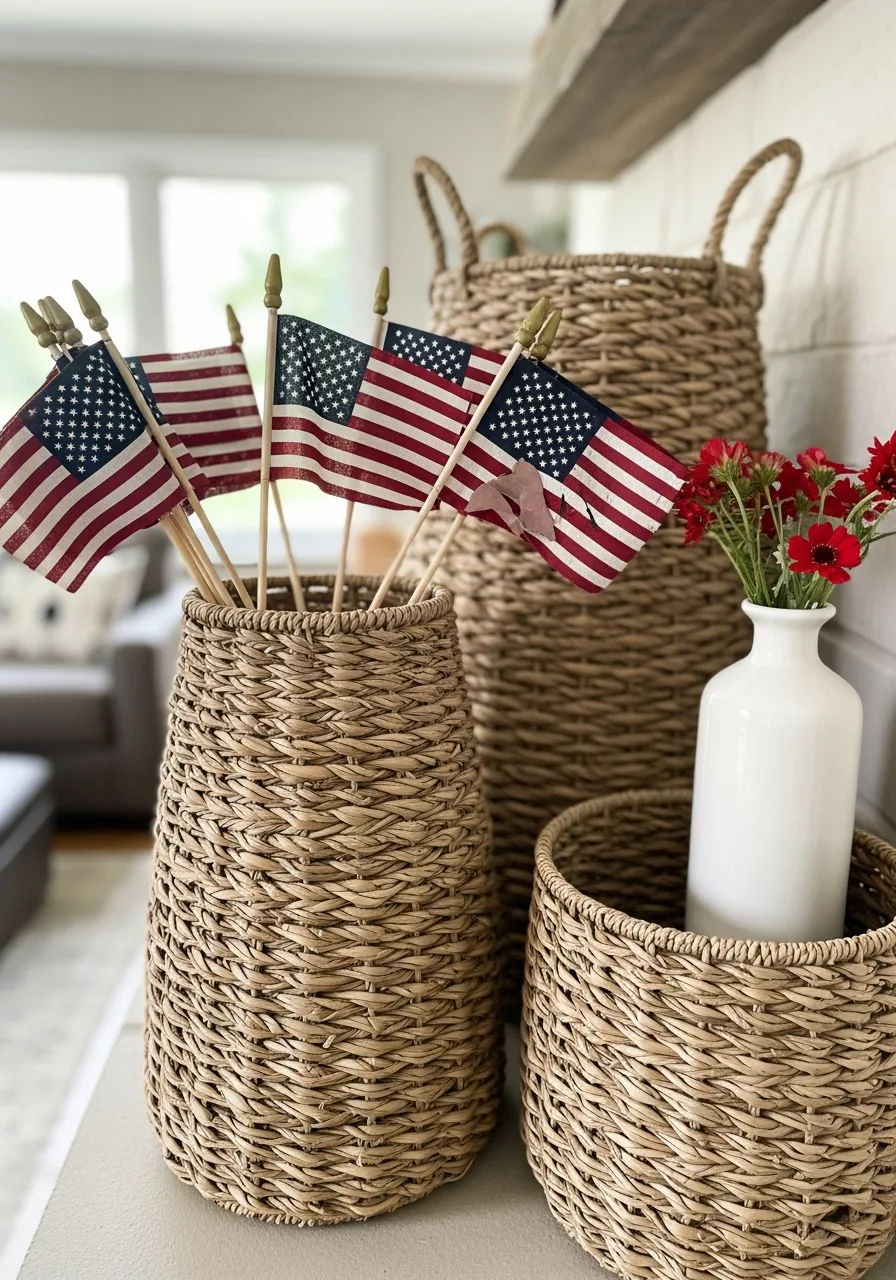 14. Woven Seagrass Baskets