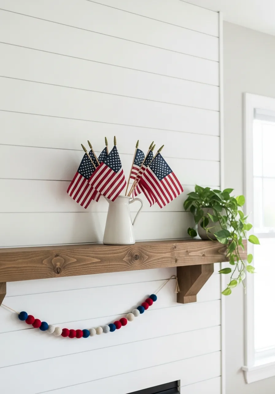 17. White Shiplap Backdrop
