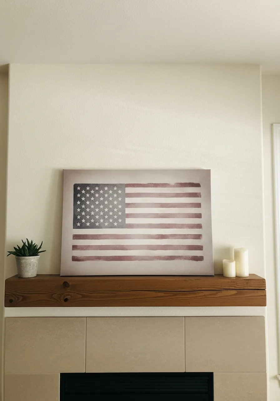 20. American Flag Canvas Art