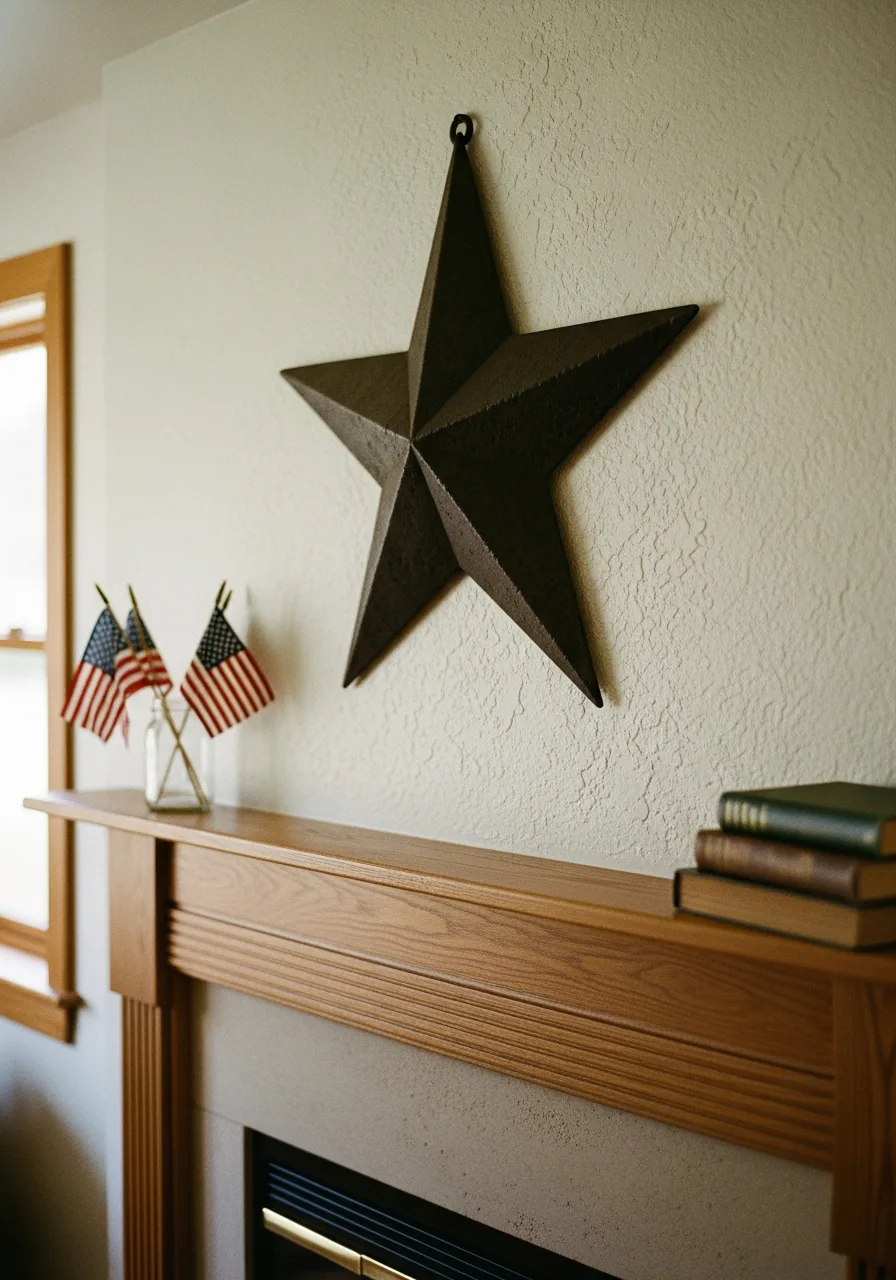 34. Iron Star Wall Decor