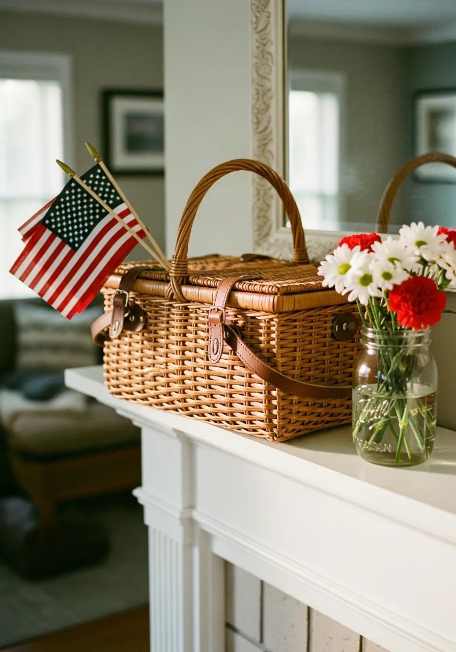 36. Wicker Picnic Basket