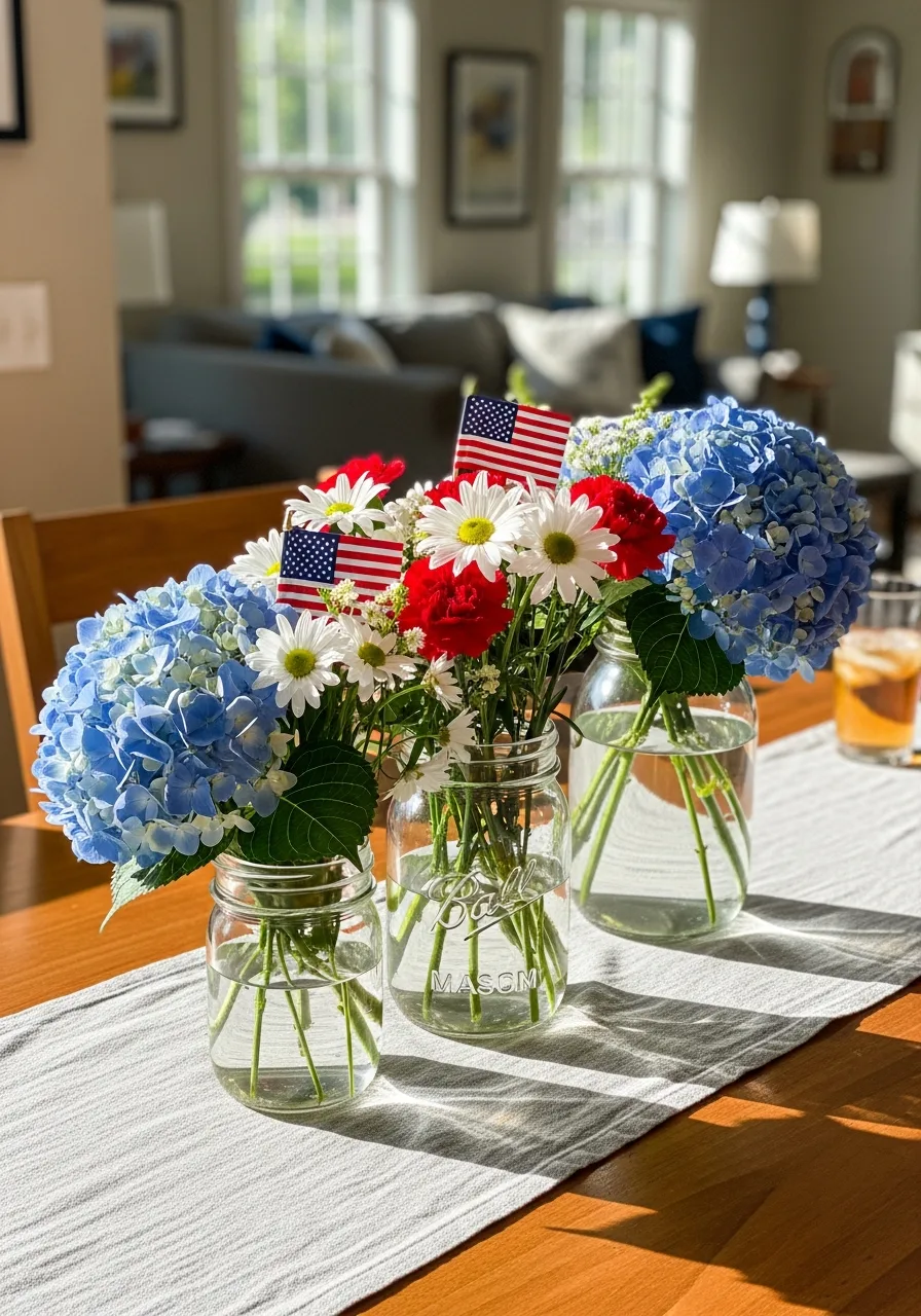 2. Mason Jar Centerpieces