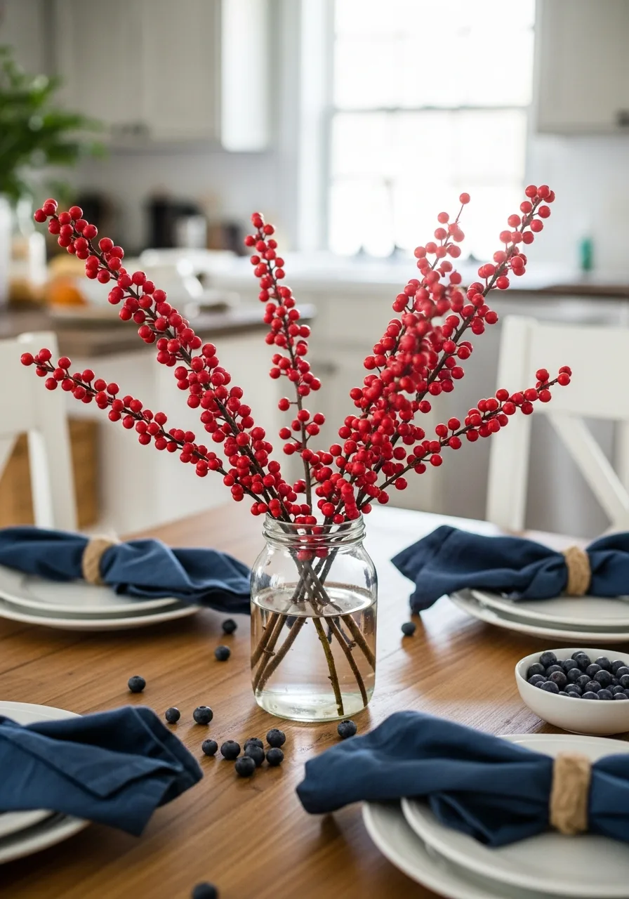 25. Red Berry Branches