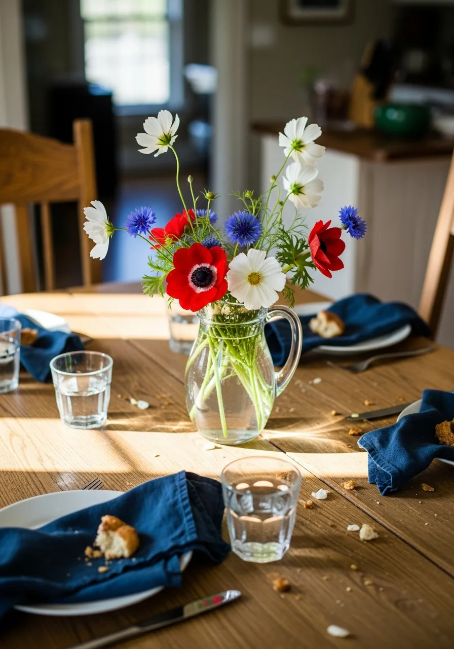 13. Red White Blue Flowers