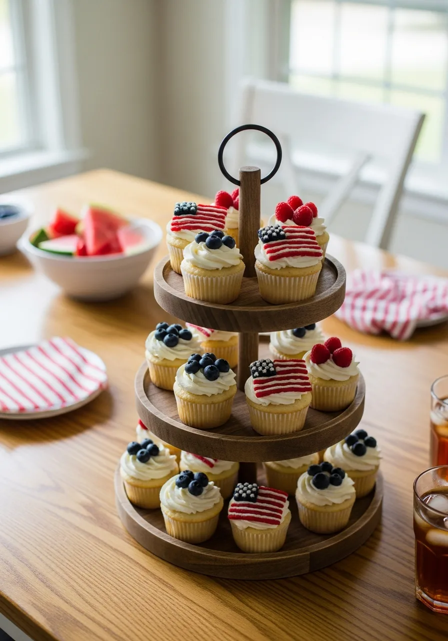 14. Tiered Cupcake Stand