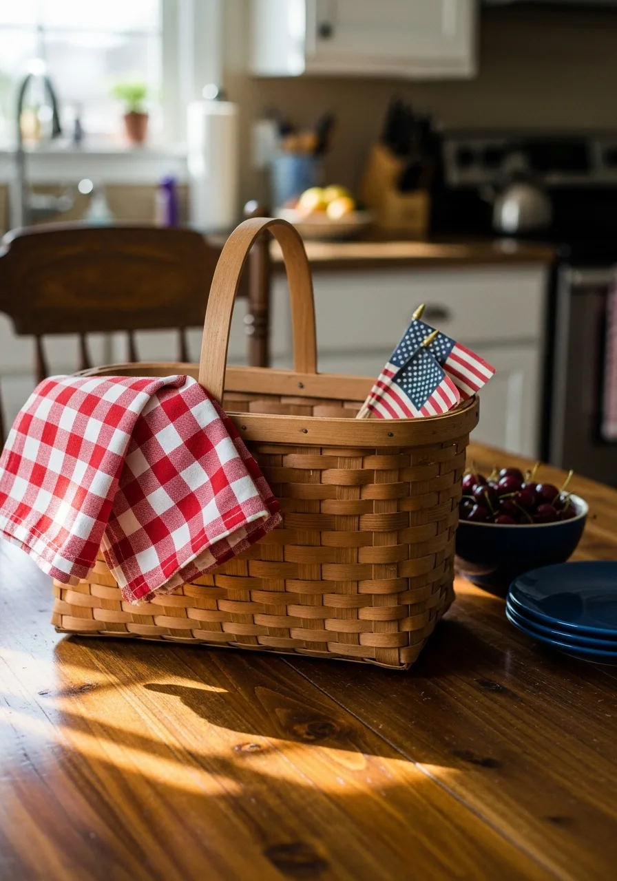 16. Picnic Basket Decor