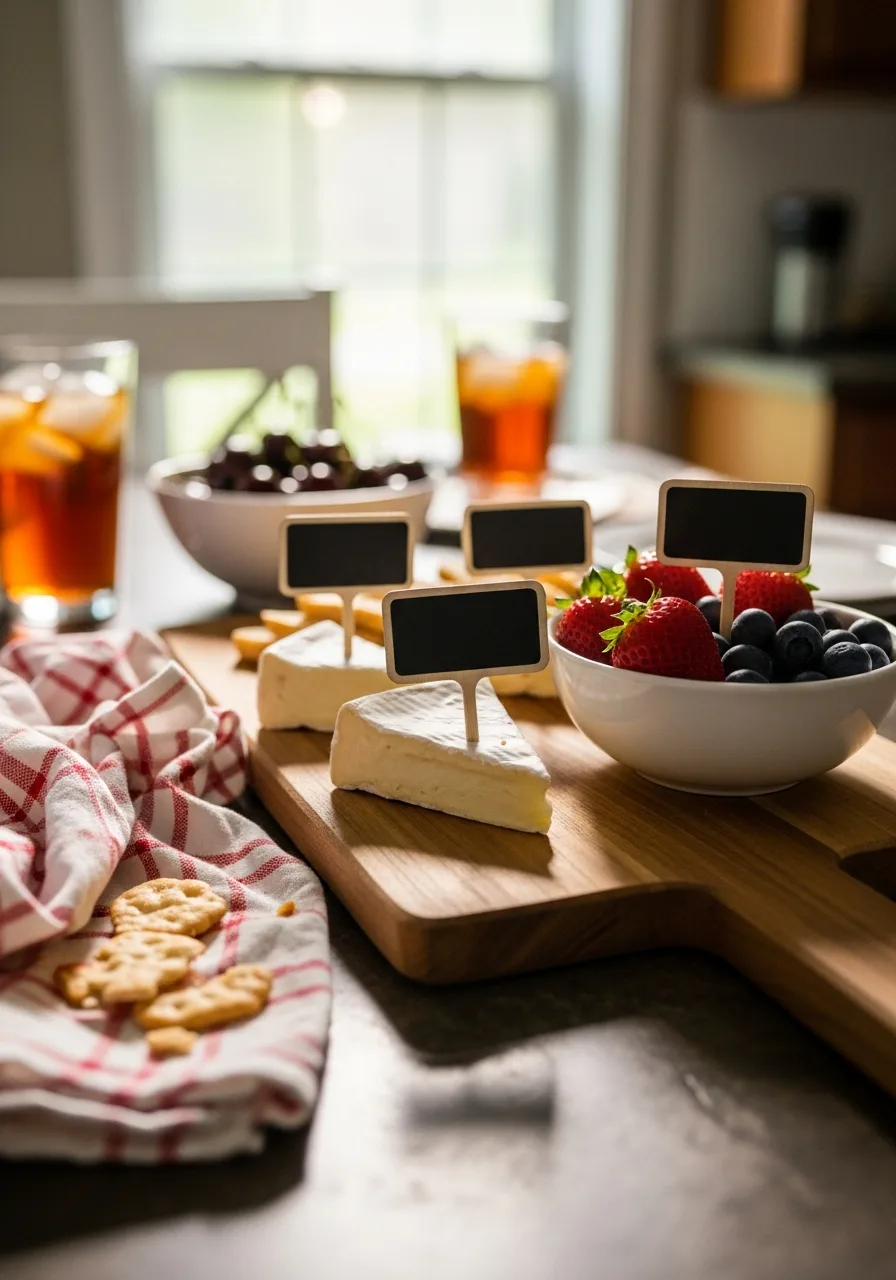 17. Patriotic Slate Food Label Stakes