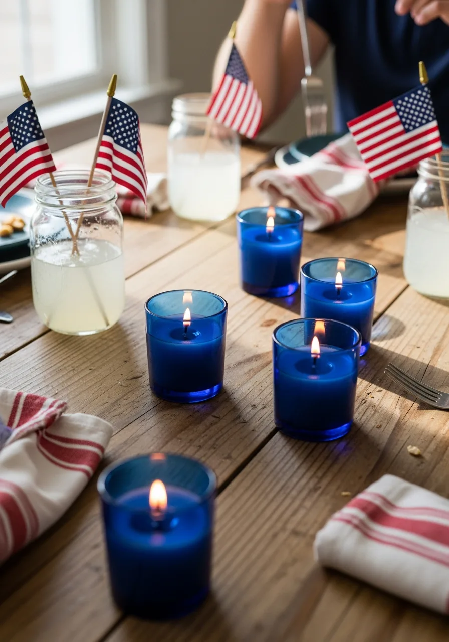 28. Blue Votive Candles