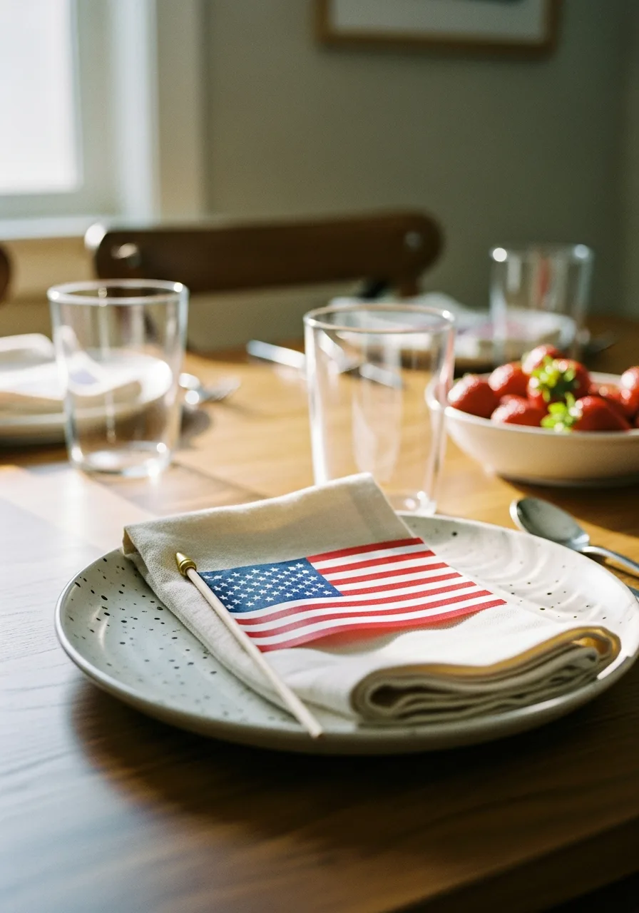3. Mini Flag Place Cards