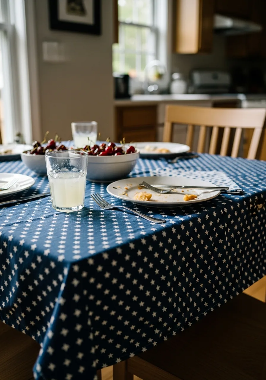 36. Star Patterned Tablecloth