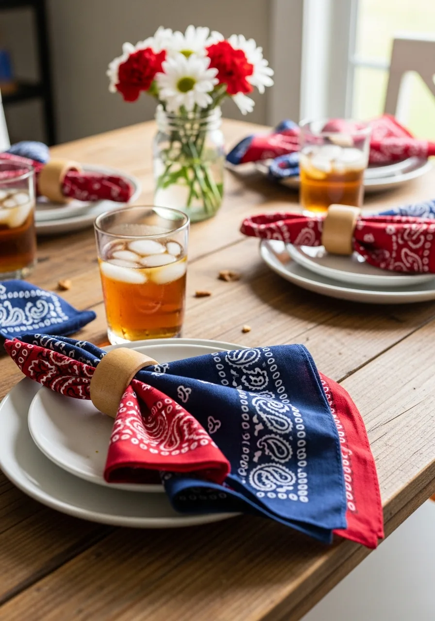4. Bandana Napkins