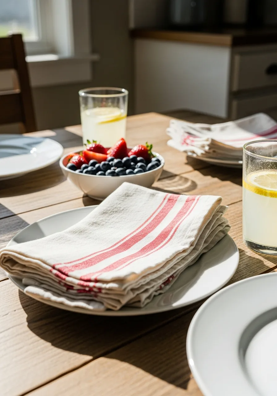 41. Red Stripe Napkins