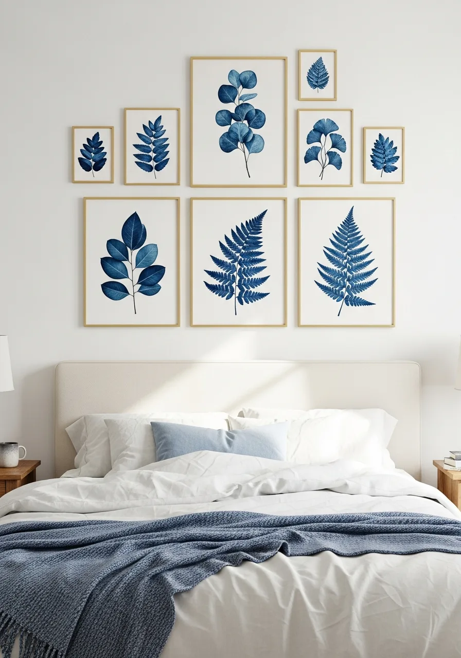 11. Blue Botanical Wall Art