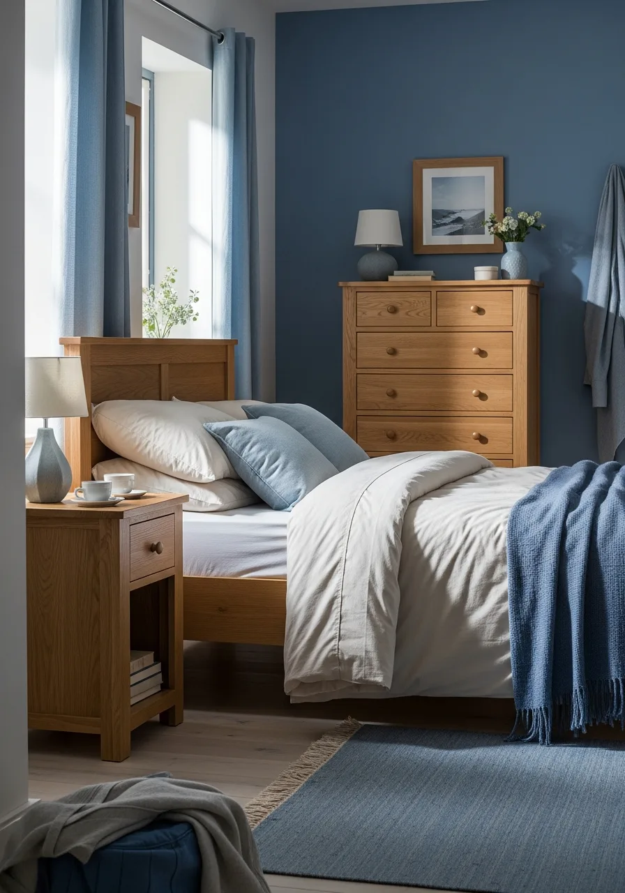14. Light Oak Nightstands