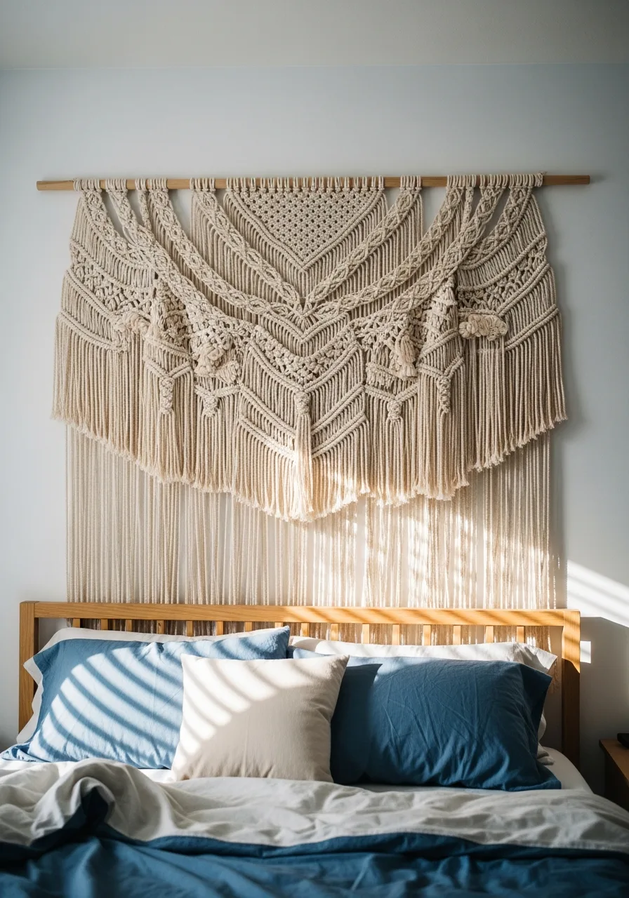 18. Cream Macrame Wall Hanging