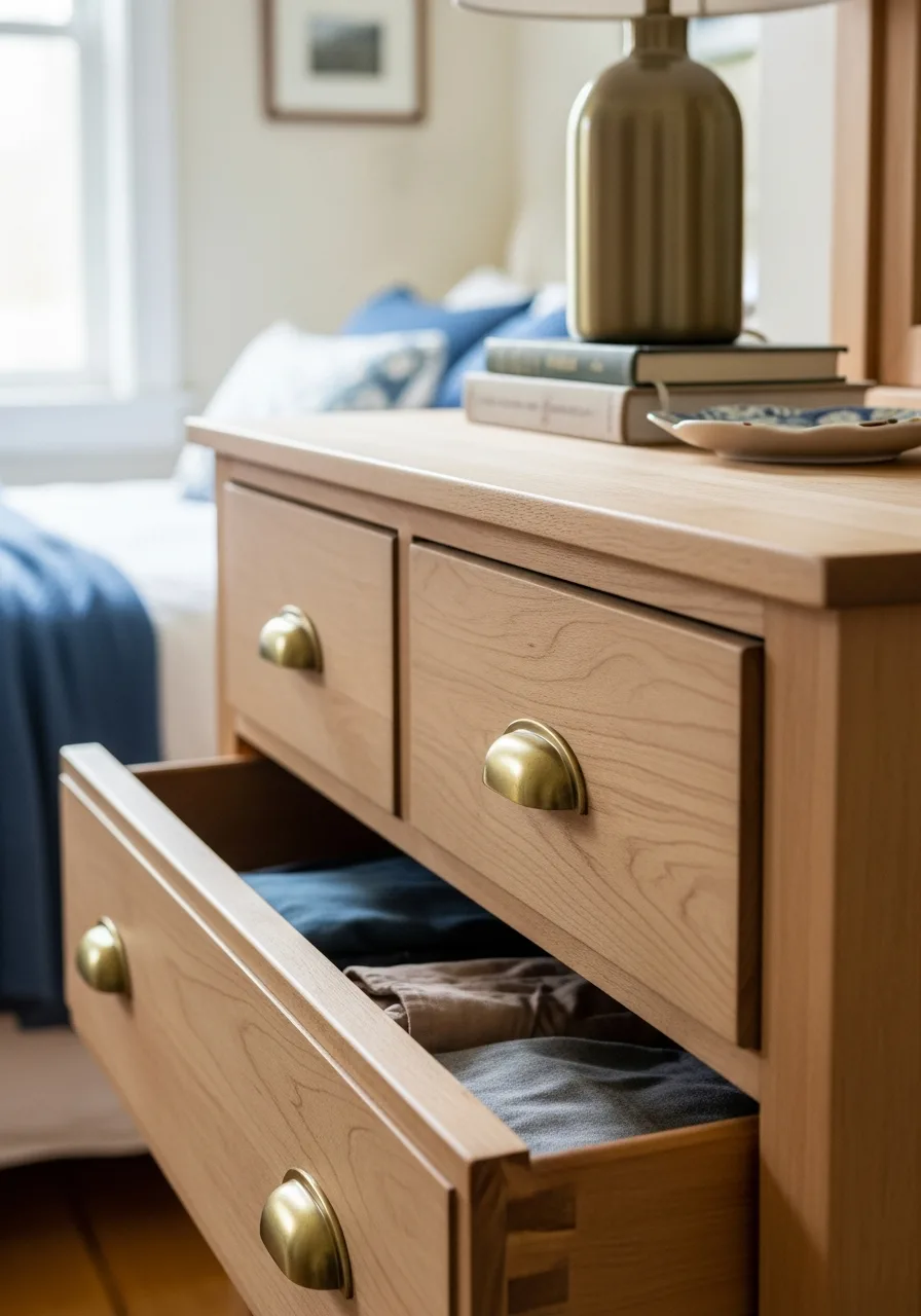 4. Brushed Brass Hardware