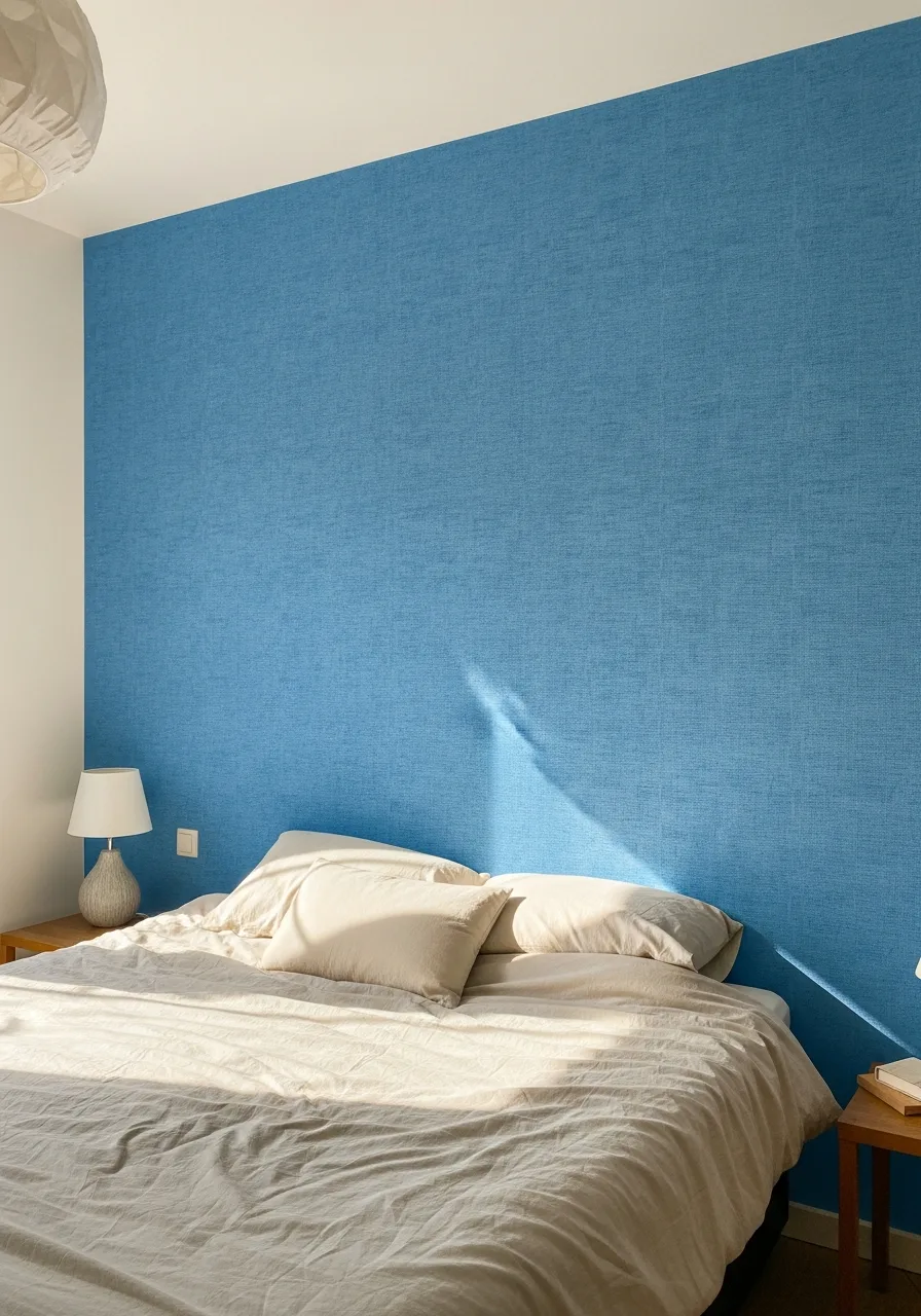 7. Sky Blue Accent Wall