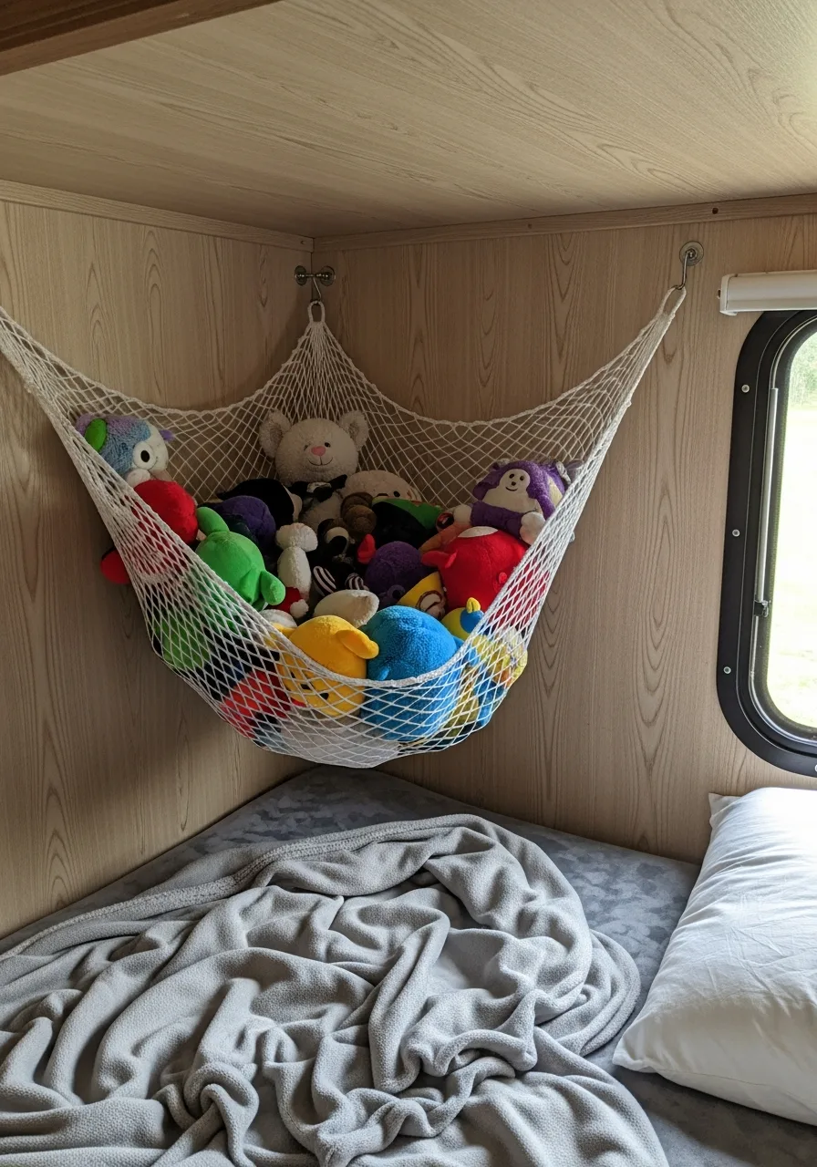 10. Corner Toy Hammocks
