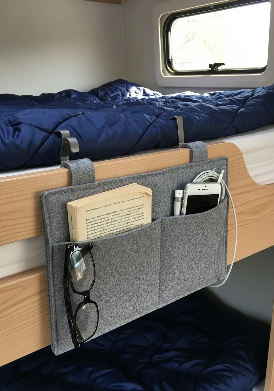 16. Hook-on Bedside Caddies