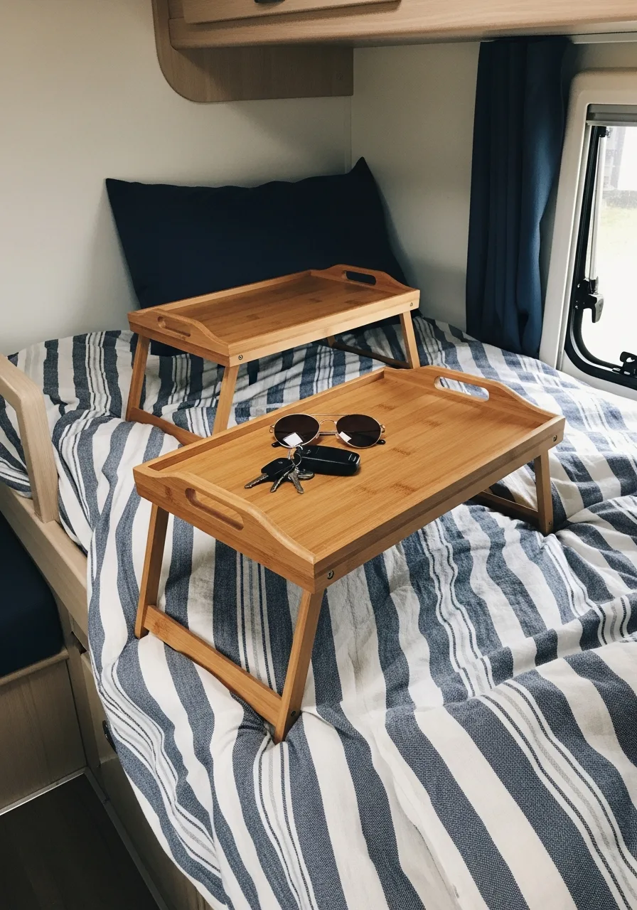 5. Bamboo Bed Trays
