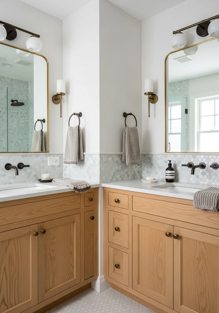 23. Timeless White Penny Tiles