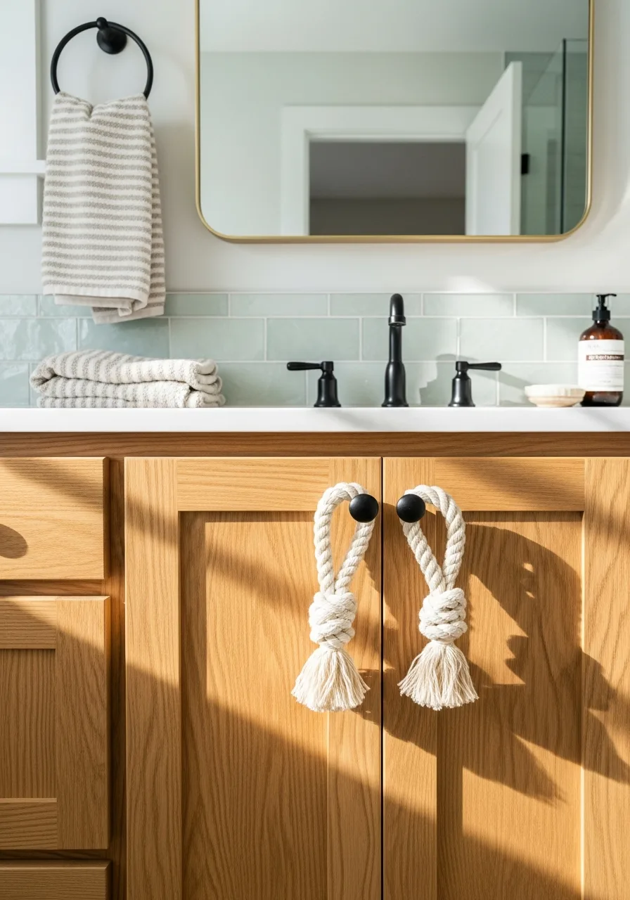 24. Nautical Rope Cabinet Knobs