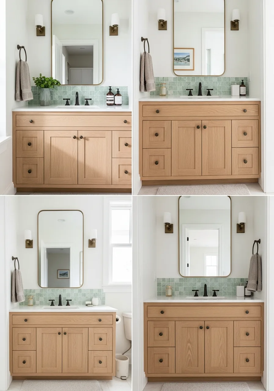 31. Light White Oak Vanities