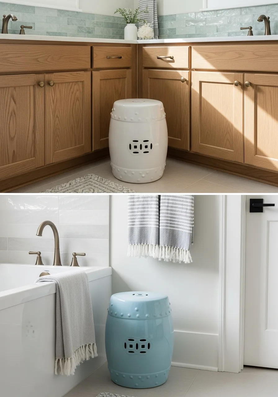 32. Ceramic Garden Stools