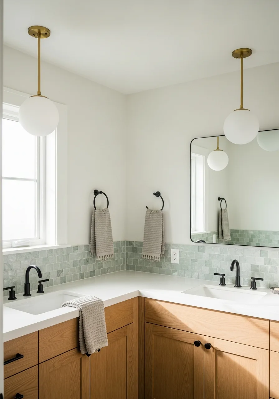 37. Frosted Glass Globe Pendants