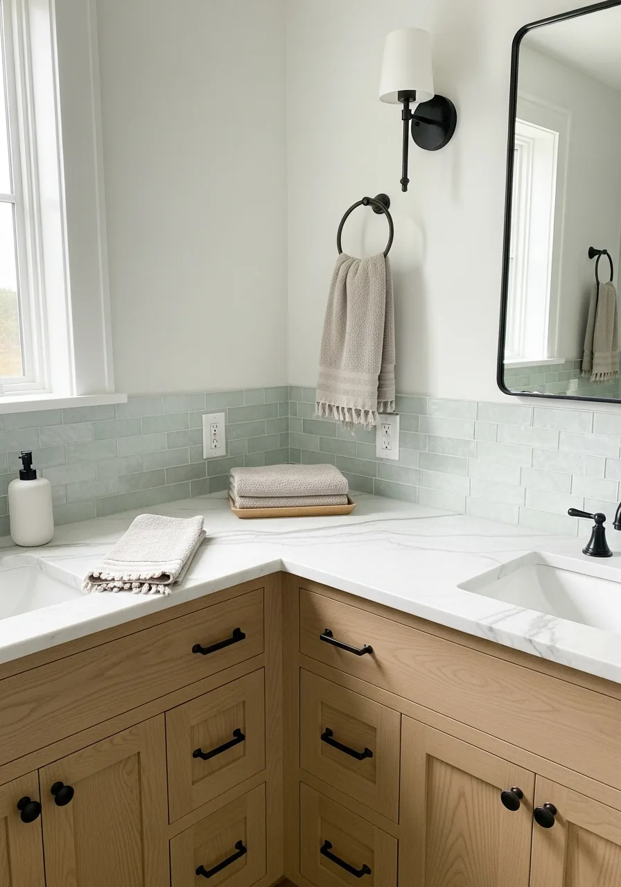 41. Floating White Marble Ledges