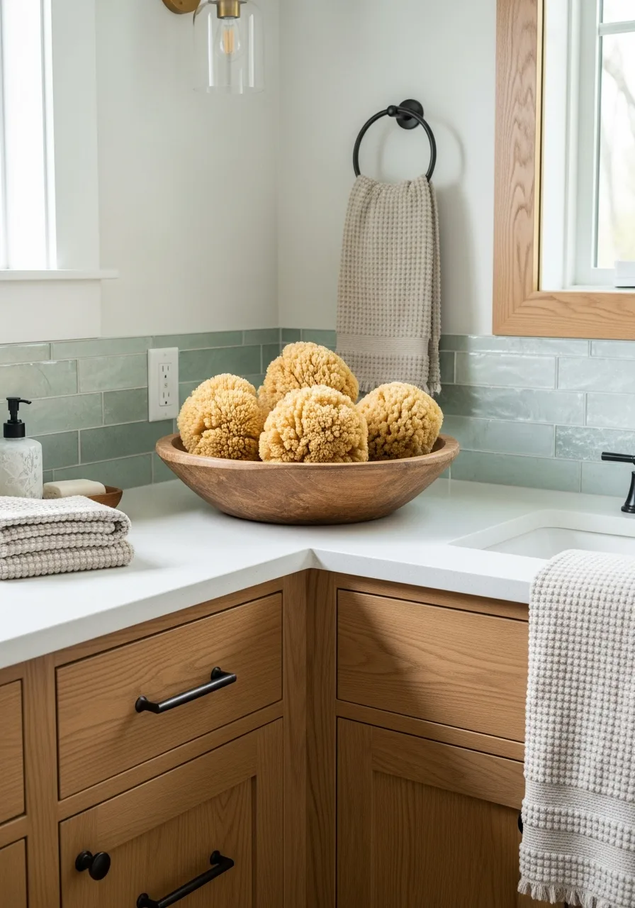 42. Natural Sea Sponge Bowls