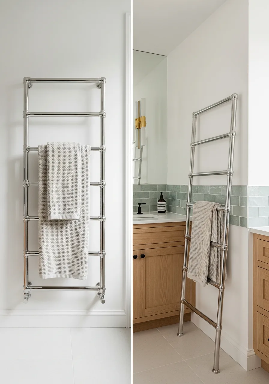 43. Polished Chrome Towel Ladders
