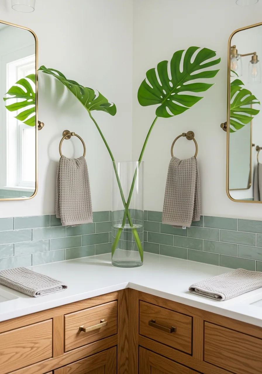 48. Oversized Monstera Leaf Stems
