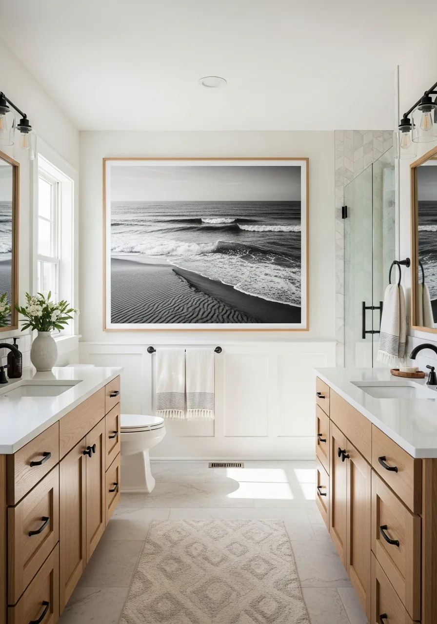 7. Framed Coastal Photography