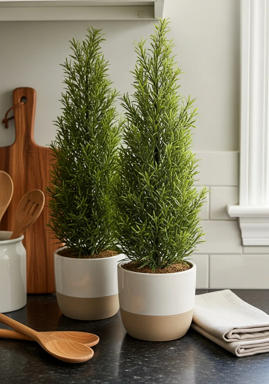 11. Potted Topiary Pair