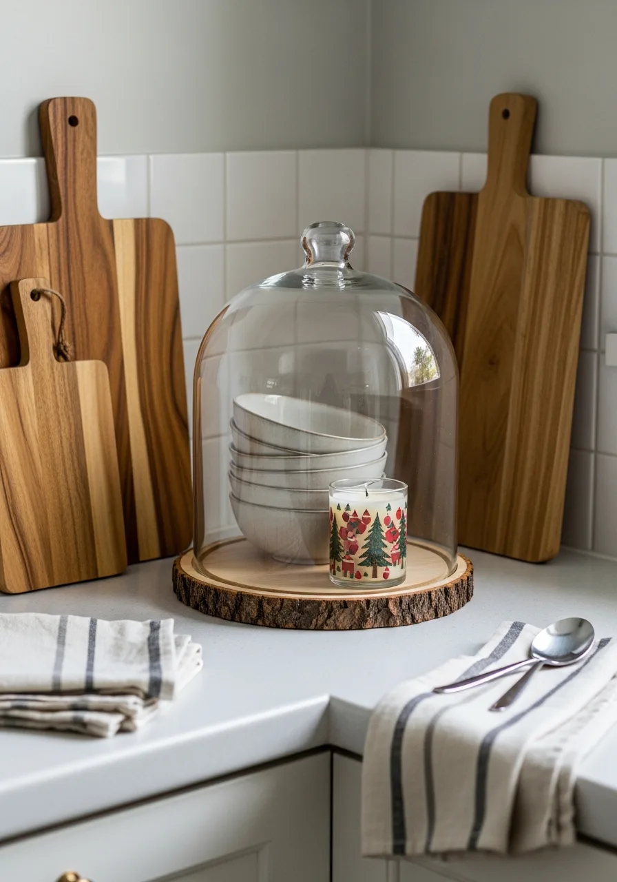 22. Glass Cloche with Seasonal