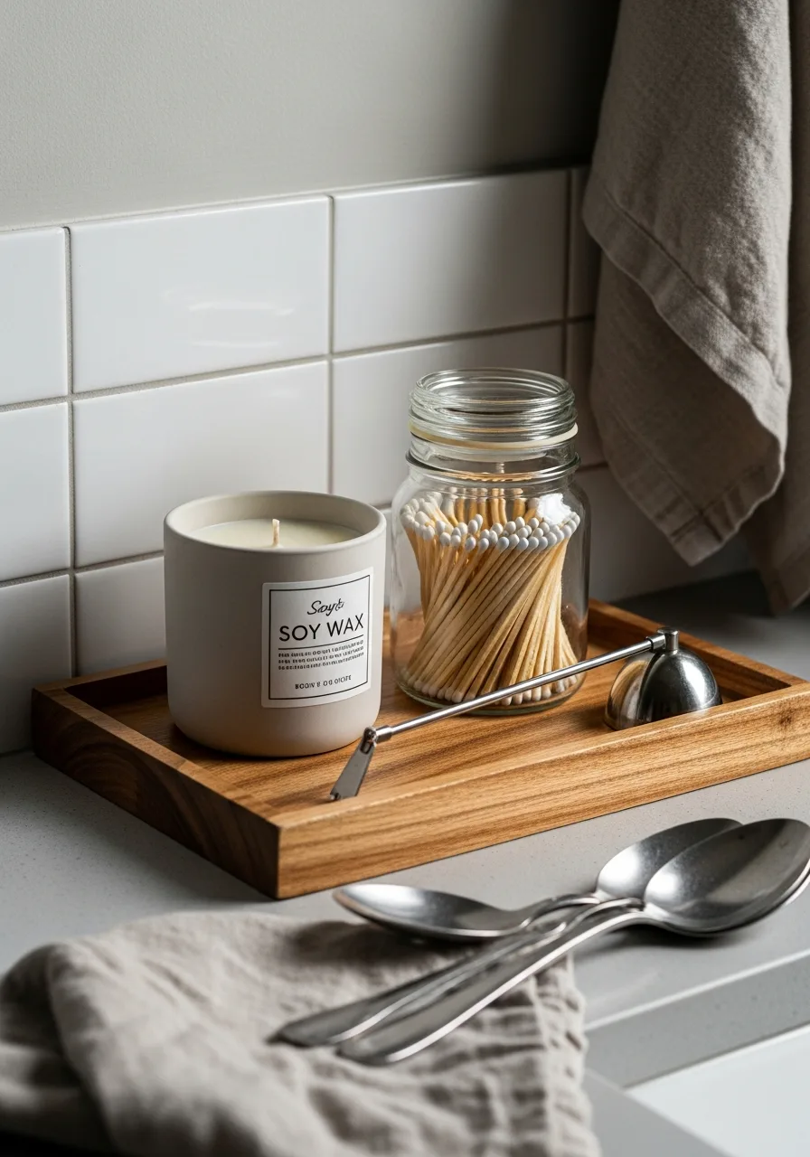 26. Candle and Matchstick Tray