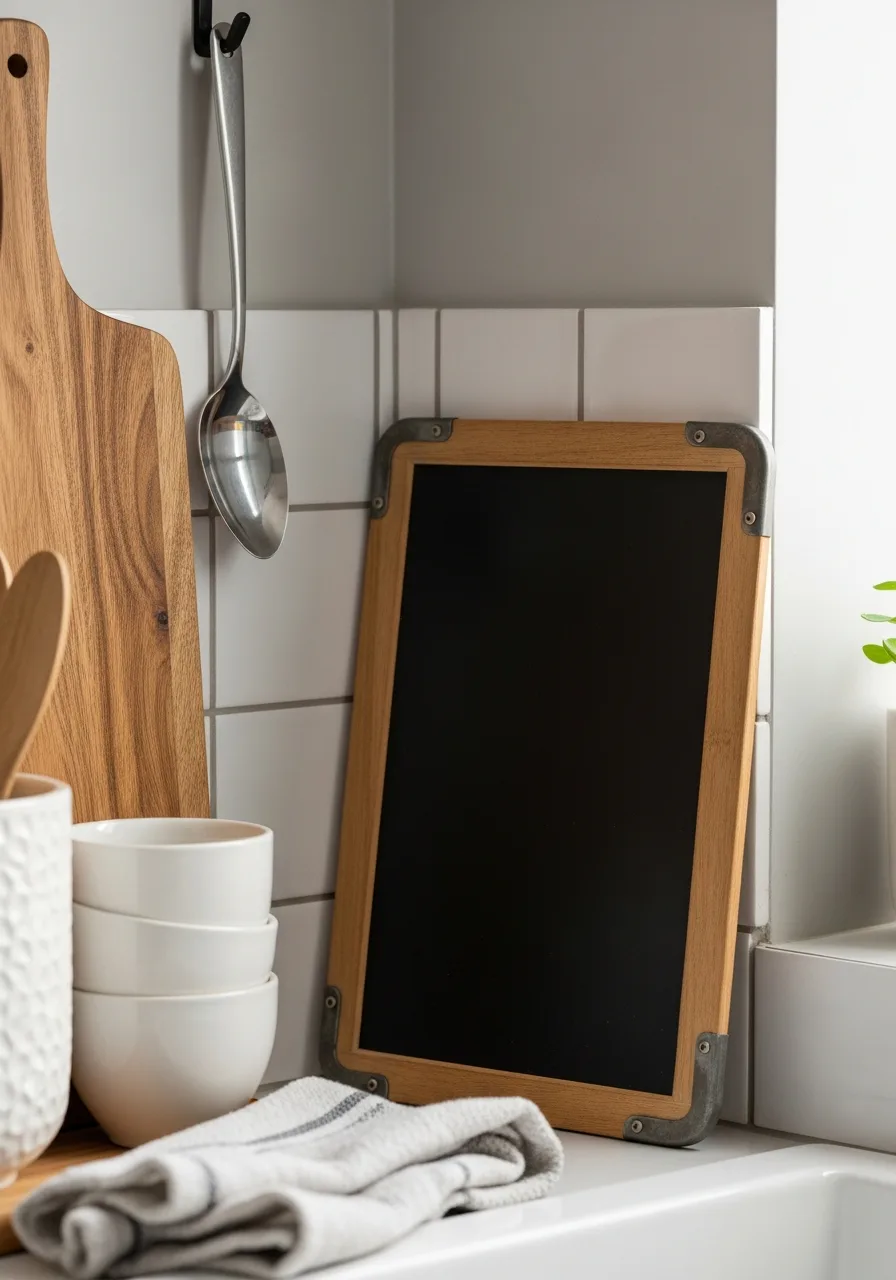 28. Framed Chalkboard Menu