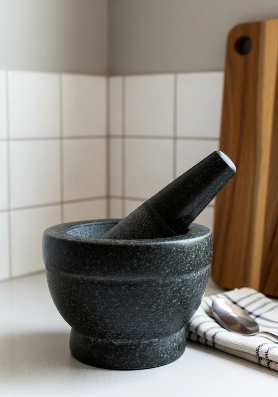 31. Granite Mortar and Pestle