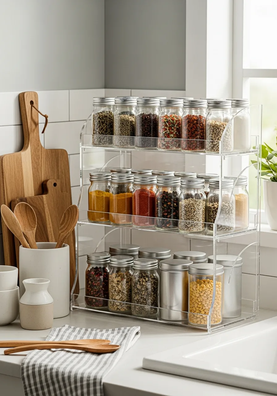 32. Acrylic Tiered Organizer