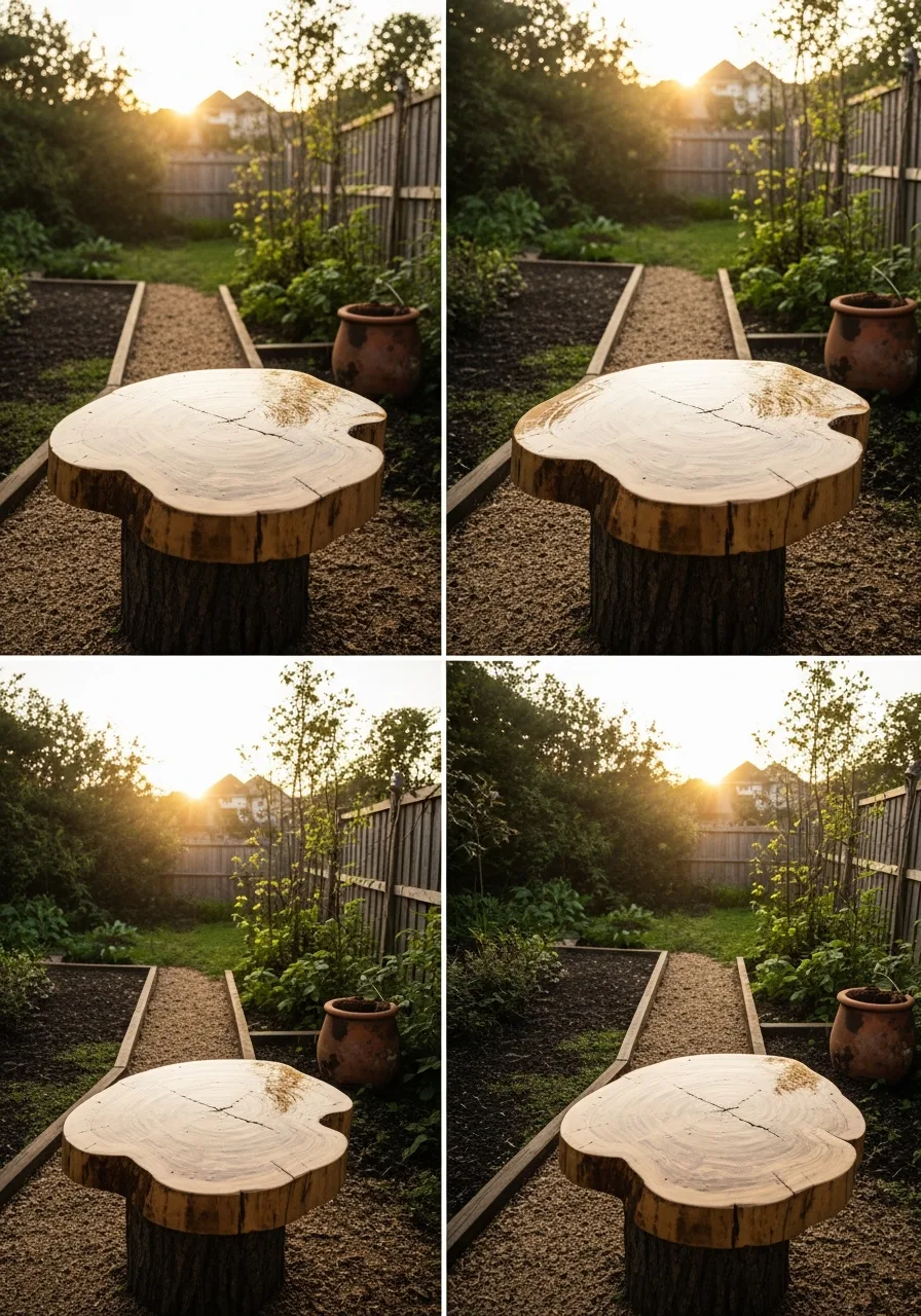 14. Tree Stump Table