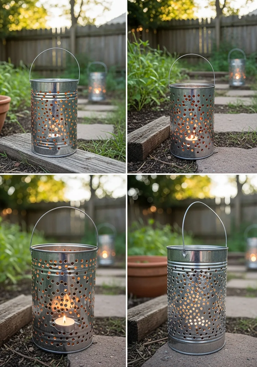 22. Tin Can Punch Lanterns