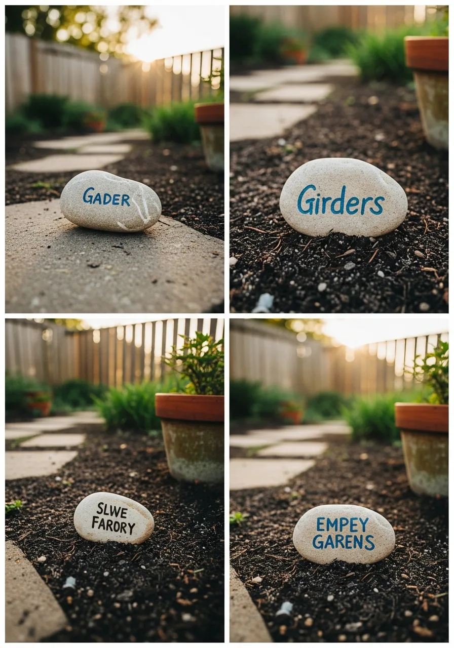 7. Stone Garden Markers