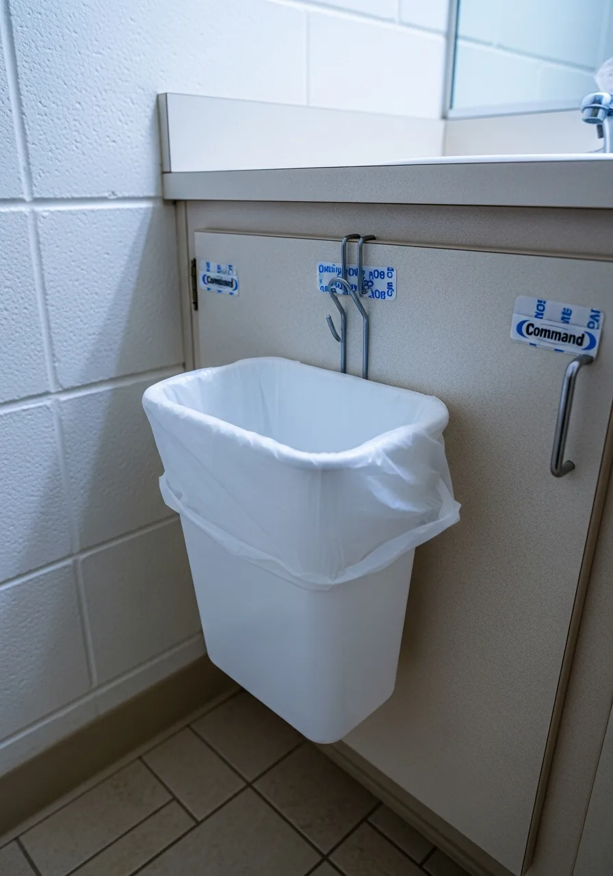 28. Hanging Cabinet Wastebasket
