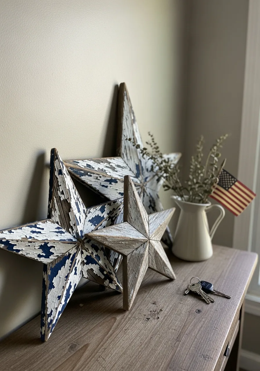 13. Reclaimed Wood Stars