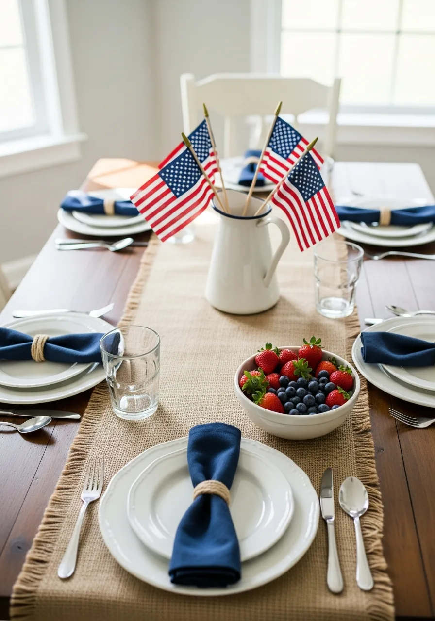 2. Burlap Table Runners