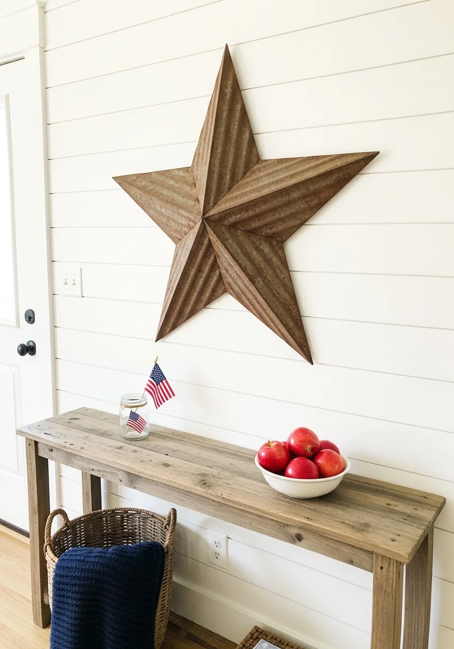 30. Tin Star Wall Art