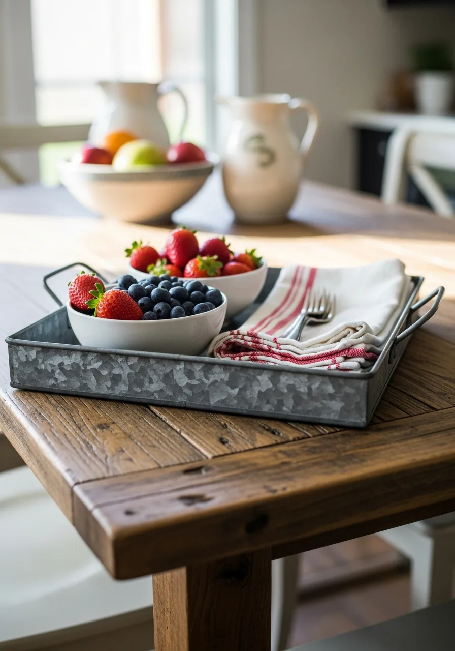 36. Metal Serving Trays